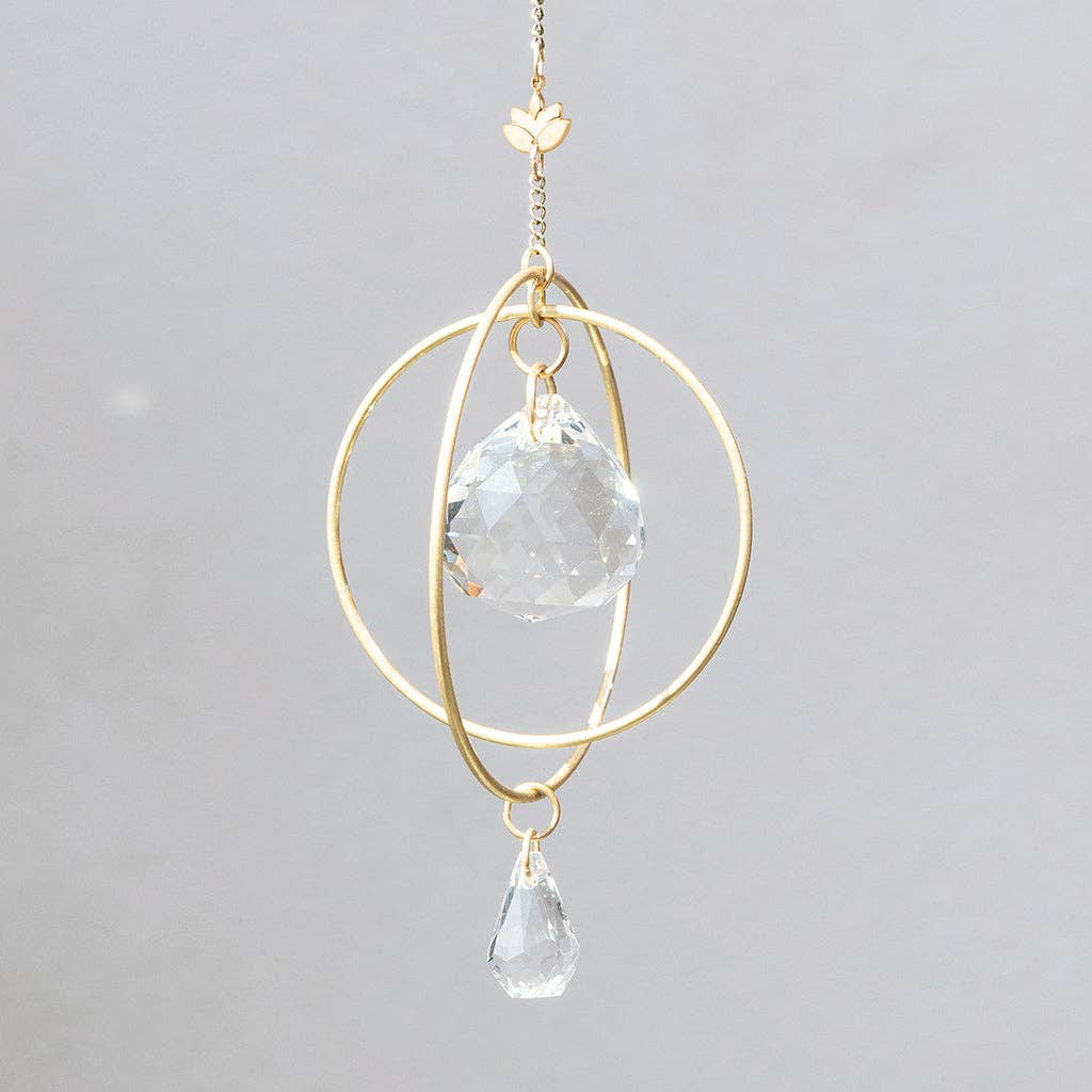 Scout Curated Wears - Mini Suncatcher - Lotus/Strength - Pink Pig