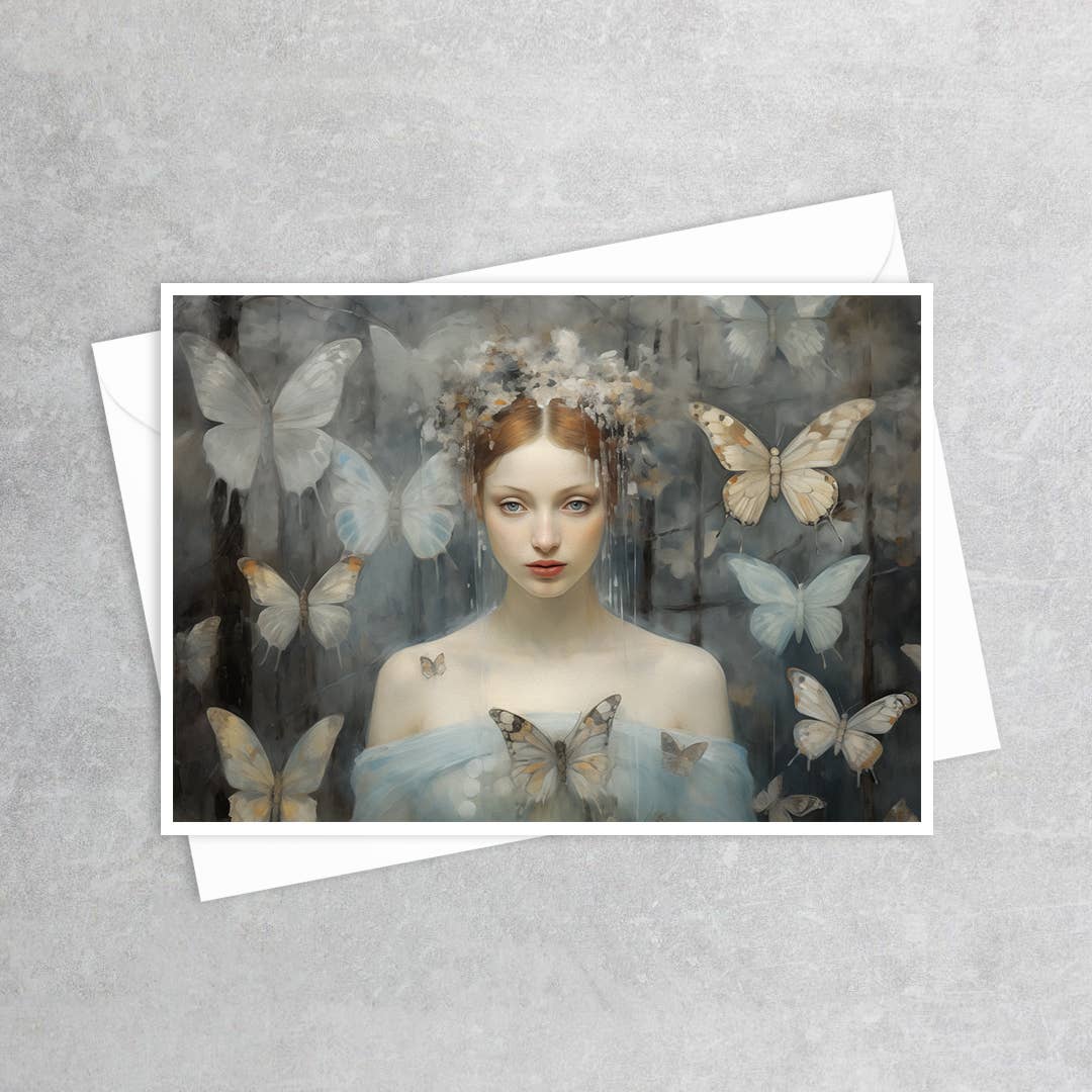 Salty Alyce - Butterfly Queen Gothic Winter Greeting Card 58RD Books & Stationary Salty Alyce
