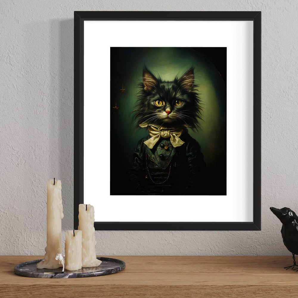 
                  
                    Salty Alyce - Gentleman Cat Vintage Portrait Wall Art.
                  
                