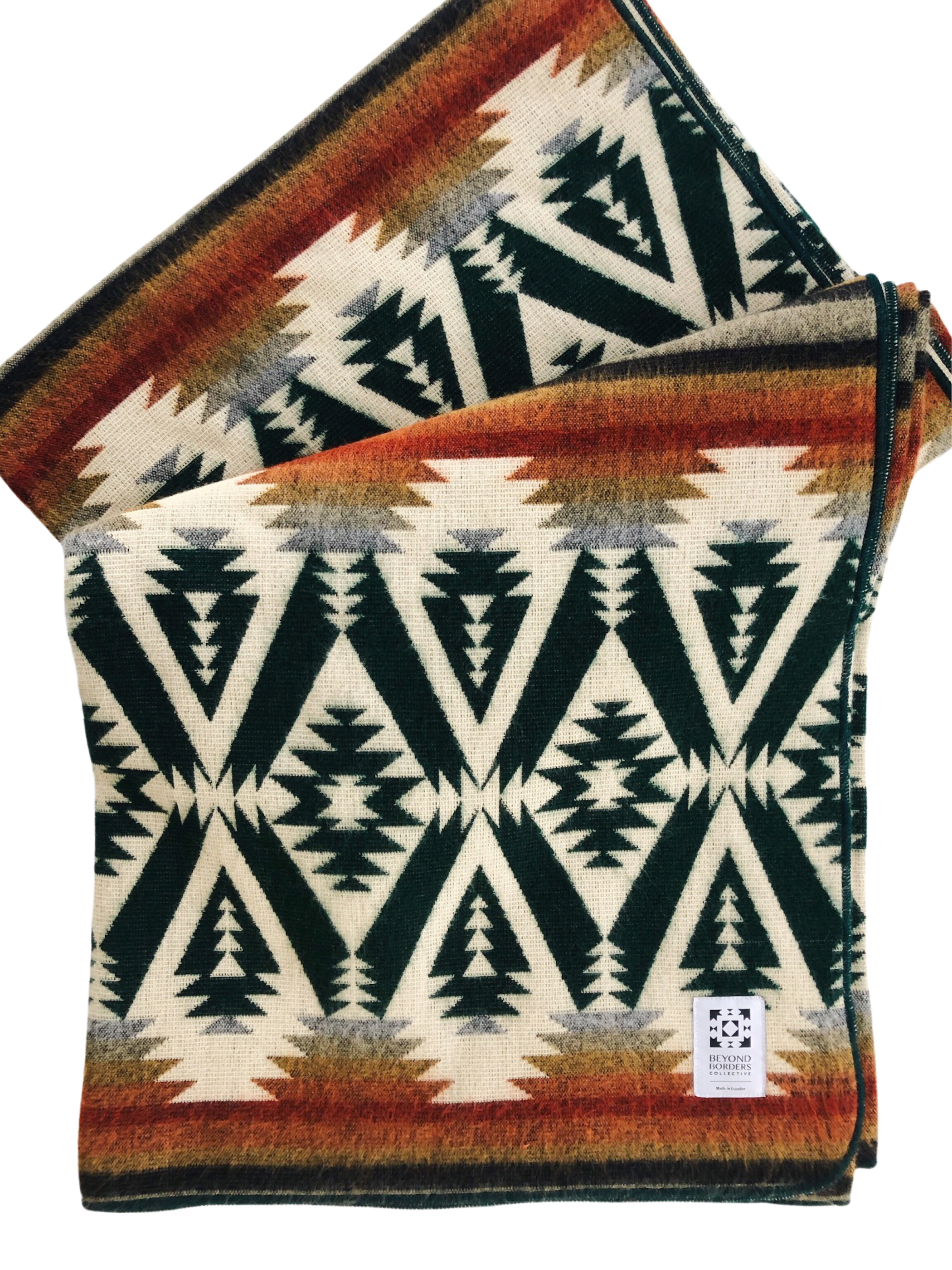 Quichua Blanket - Evergreen Autumn - Thumbnail 2