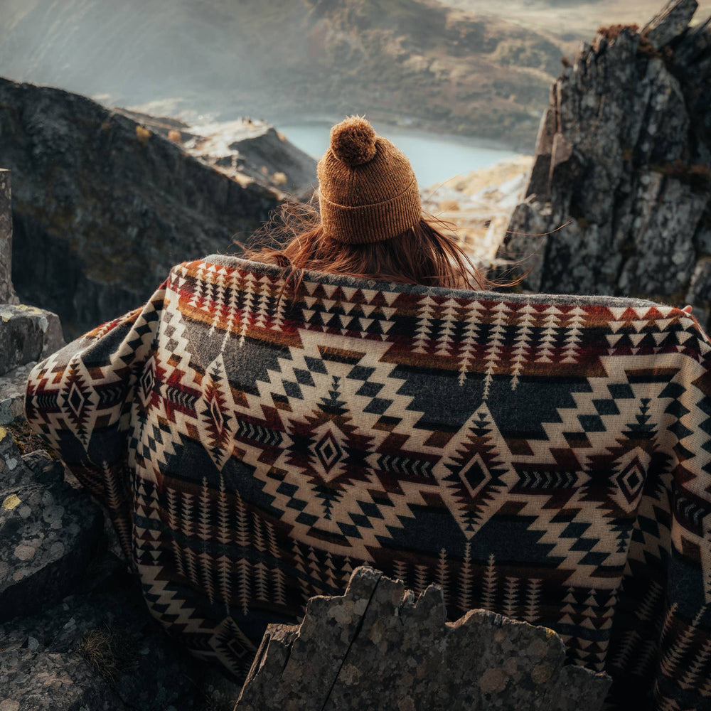 
                  
                    Beyond Borders Collective | Artisan-Made Blankets & Throws - Secoya Blanket - Campfire Ash | Fall Decor - Pink Pig
                  
                