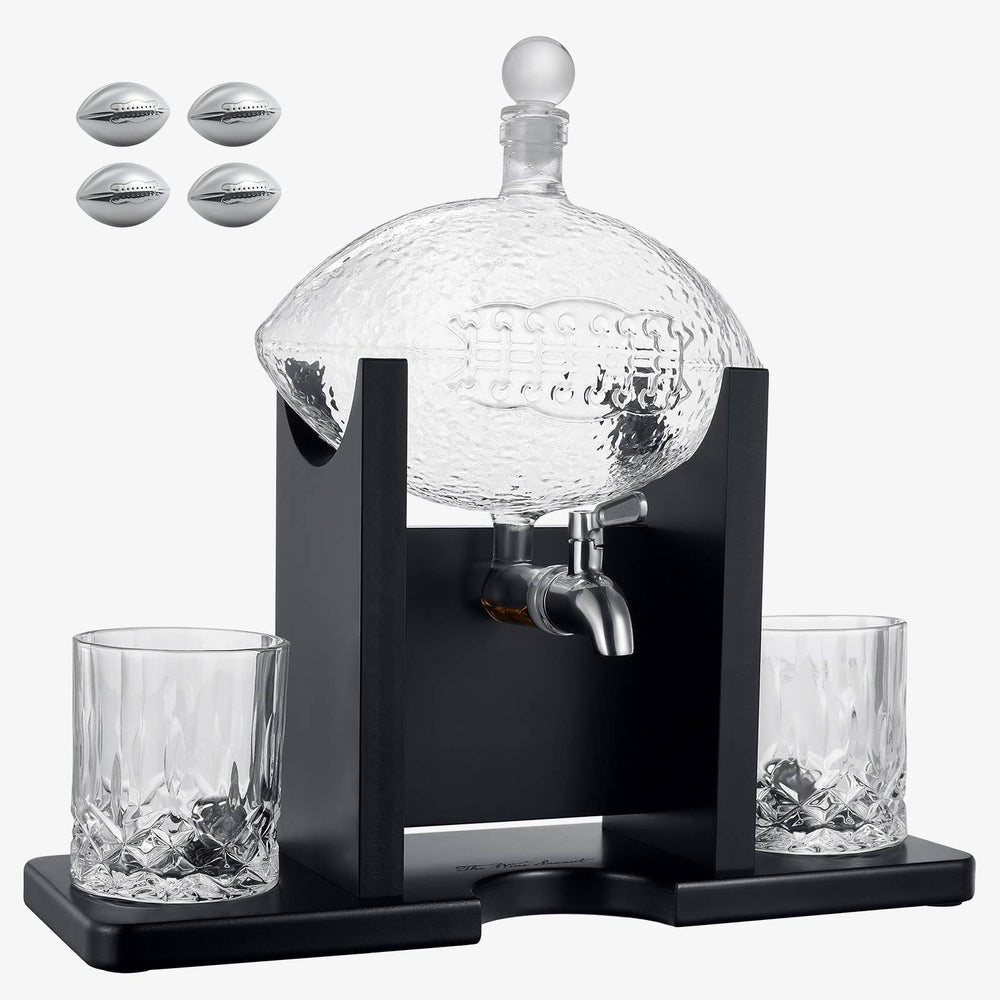 
                  
                    Football Decanter Set with 2 Whiskey & Wine Glasses
                  
                