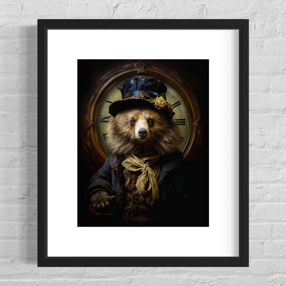 
                  
                    Salty Alyce - Charming Gentleman Bear in Top Hat Wall Art - Pink Pig
                  
                