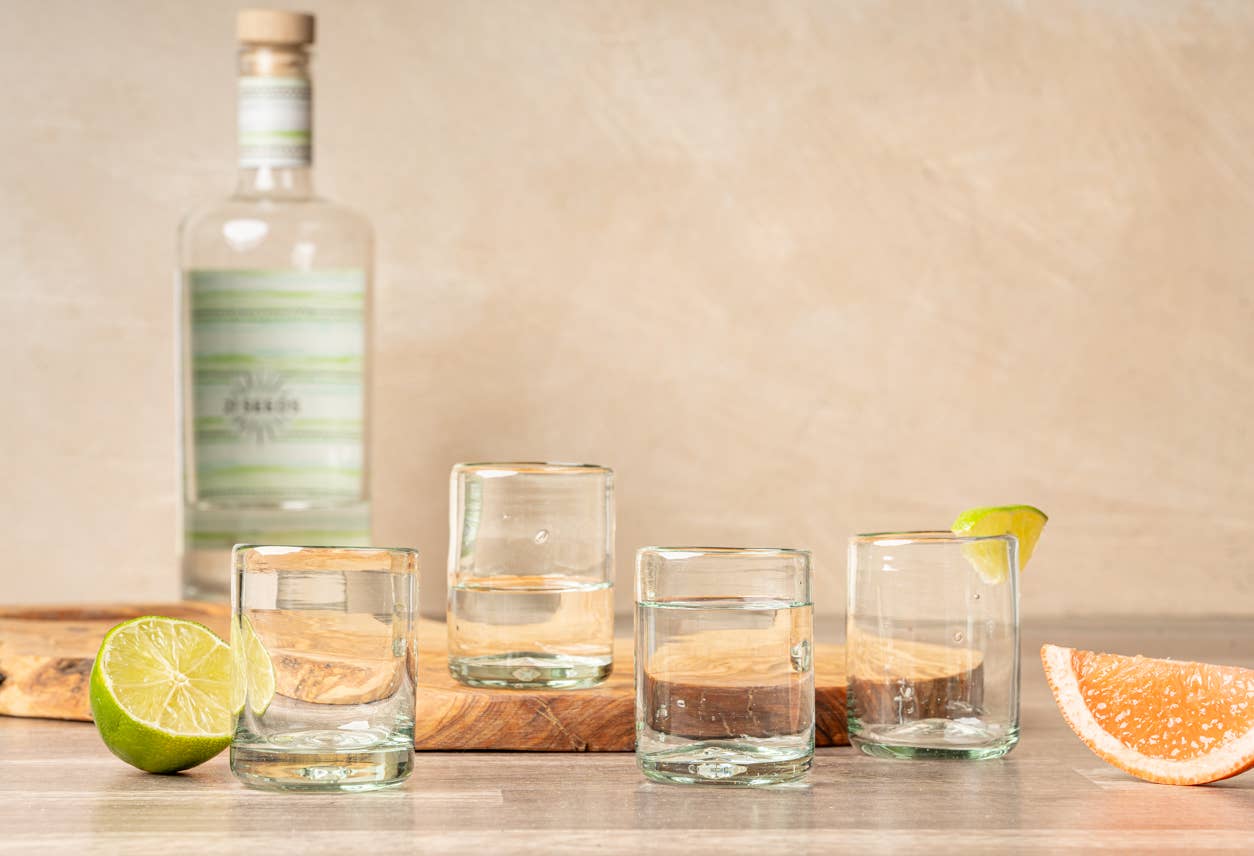 Handblown Shooter Glasses -Set of Four glassware Verve Culture