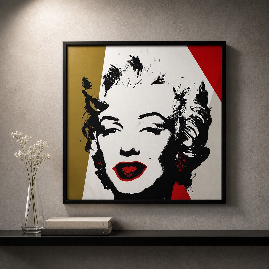 Golden Morning Marilyn Monroe WALL DECOR Pink Pig