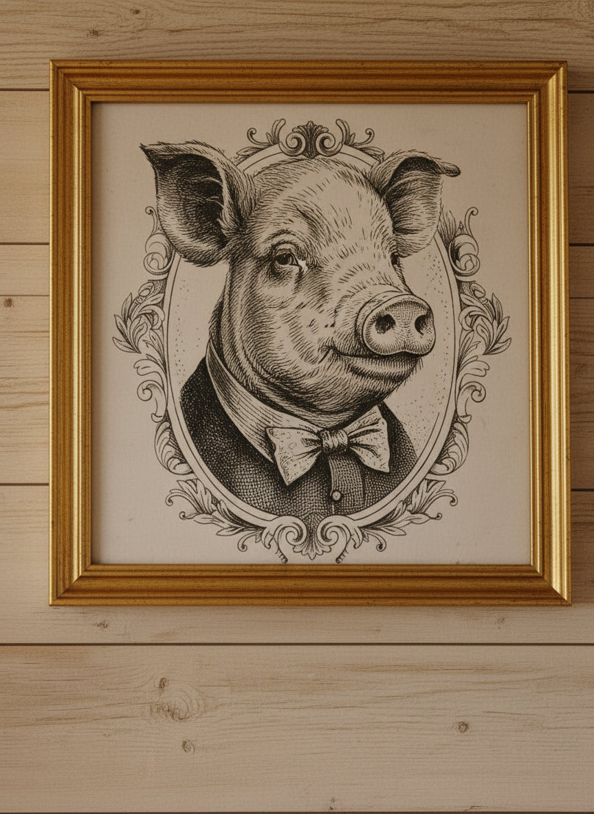 Rustic Pig Photograph