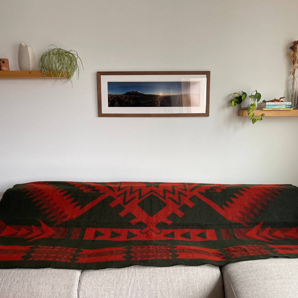 
                  
                    Artisan-Made Blankets & Throws - Loja Blanket - Dark Moss | Fall Decor - Pink Pig
                  
                