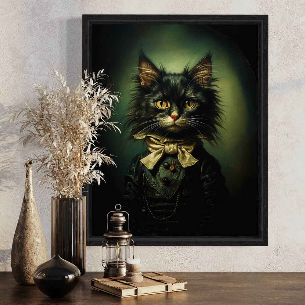 
                  
                    Salty Alyce - Gentleman Cat Vintage Portrait Wall Art.
                  
                