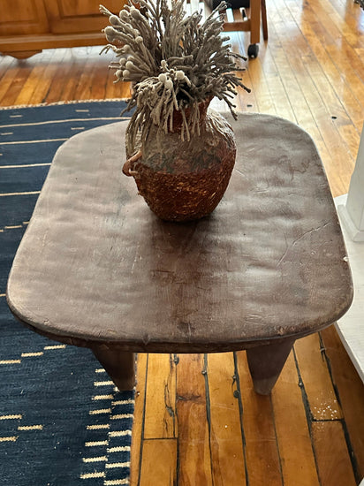 African Senufo Table - Pink Pig