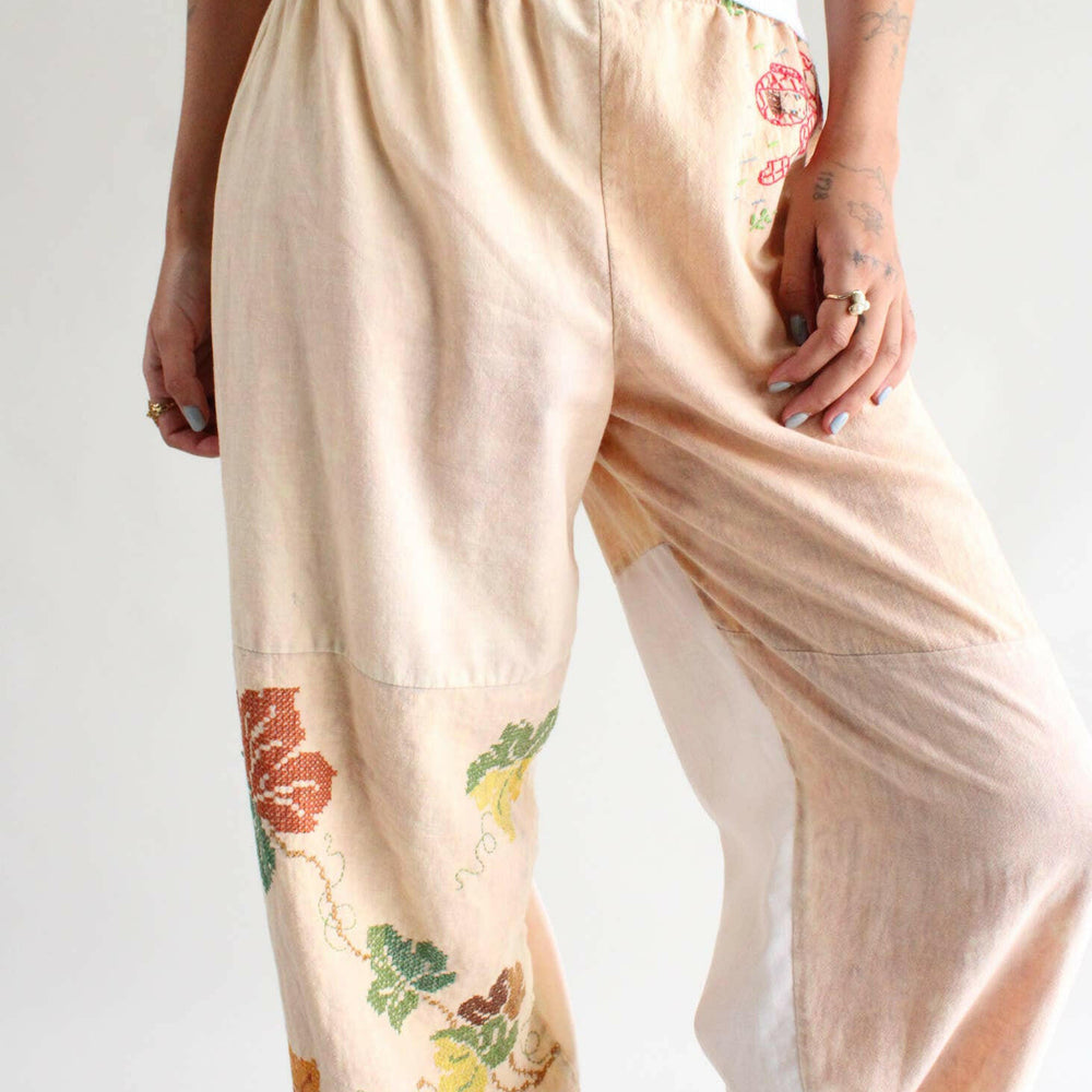 
                  
                    American Recycled Clothing - Embroidered Pieced Pant Bundle - Pink Pig
                  
                