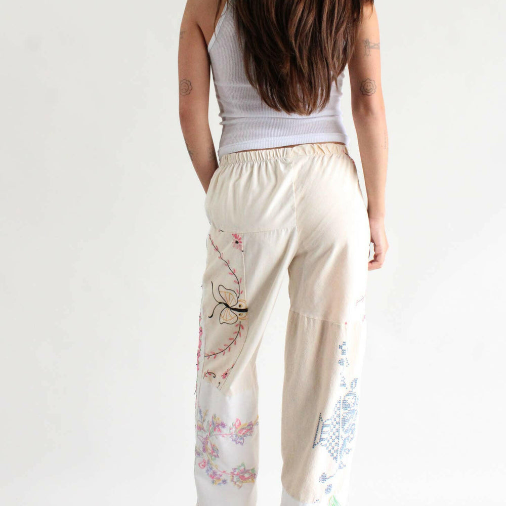 
                  
                    American Recycled Clothing - Embroidered Pieced Pant Bundle - Pink Pig
                  
                