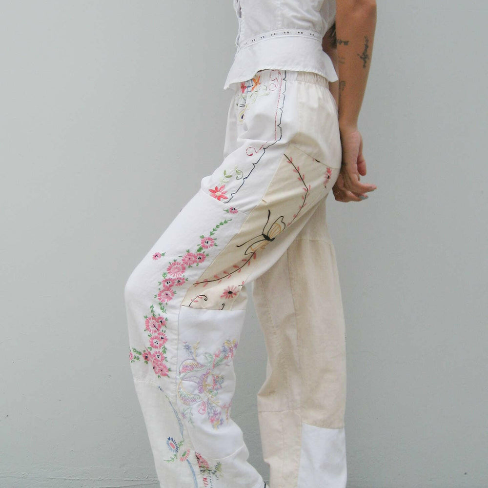
                  
                    American Recycled Clothing - Embroidered Pieced Pant Bundle - Pink Pig
                  
                
