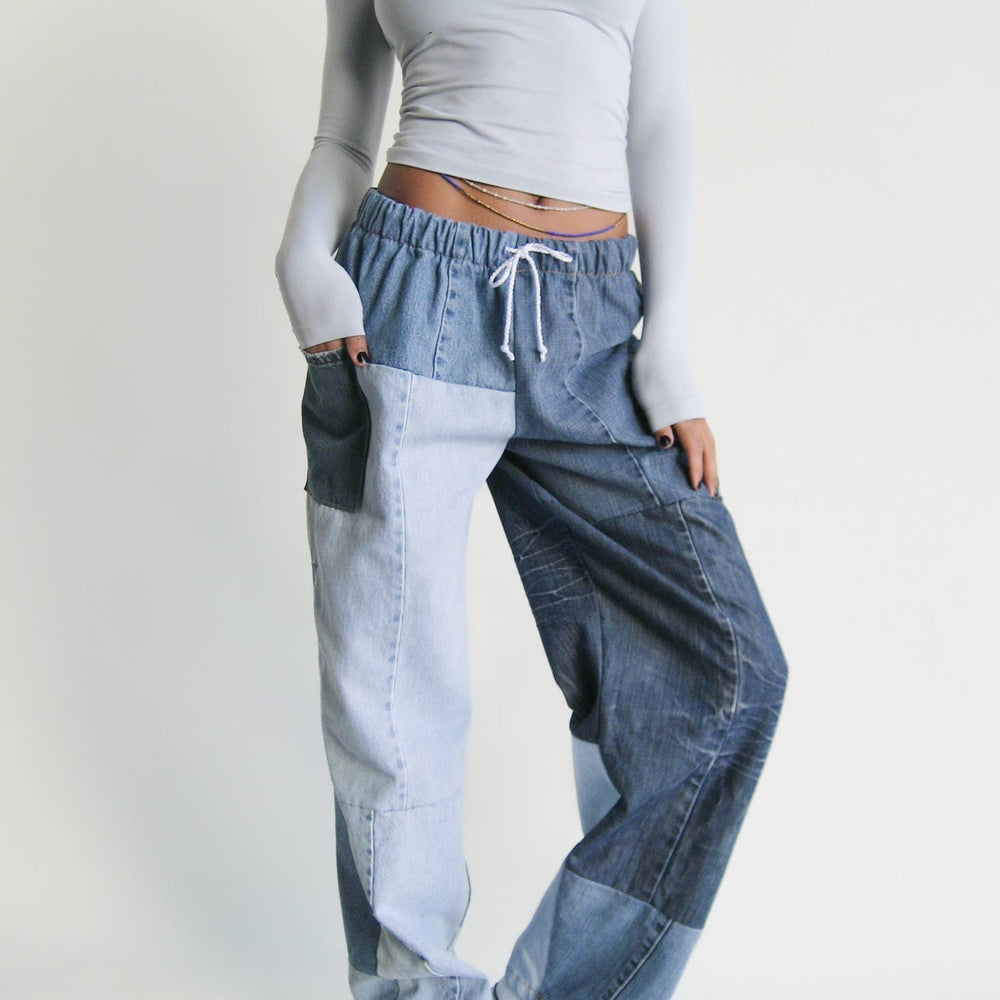 American Recycled Clothing - Denim Eco Pants Bundle - Pink Pig