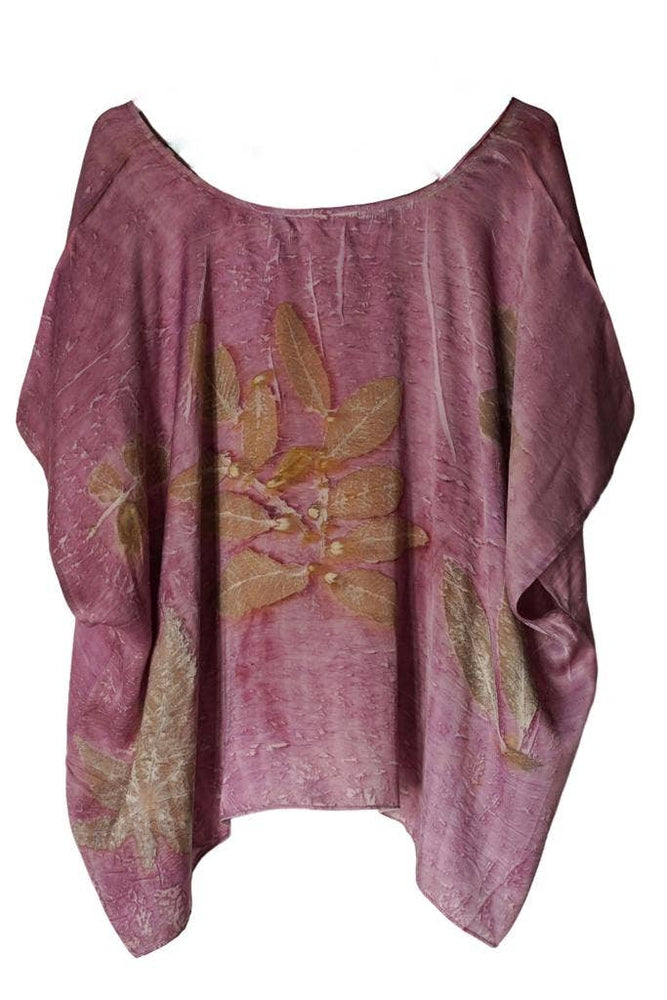 
                  
                    Annahmol - Eco Print Plant Dyed Free Size Top - Pink Pig
                  
                