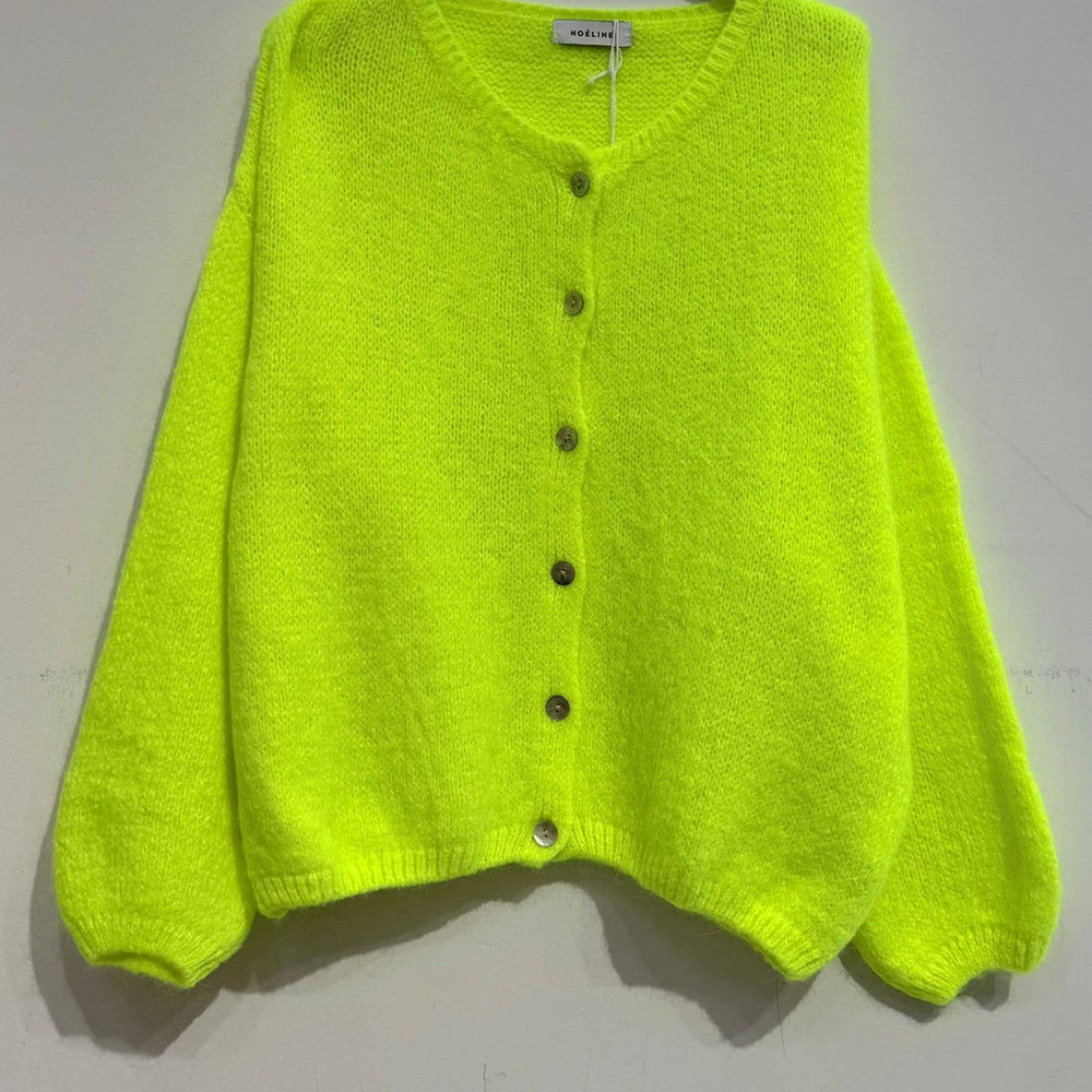 
                  
                    NOELINE - Kid mohair and wool cropped cardigan - Pink Pig
                  
                
