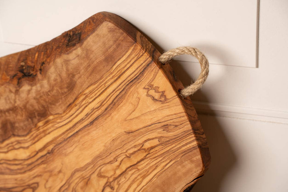 
                  
                    Verve Culture - Italian Olivewood Charcuterie and Cheese Board - Rope Handle
                  
                
