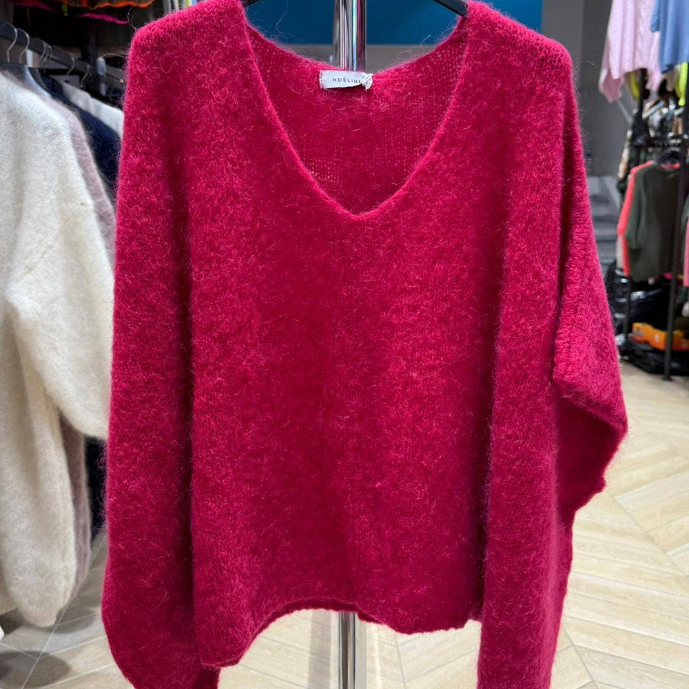 
                  
                    NOELINE - Mohair poncho sweater 7627 - Pink Pig
                  
                