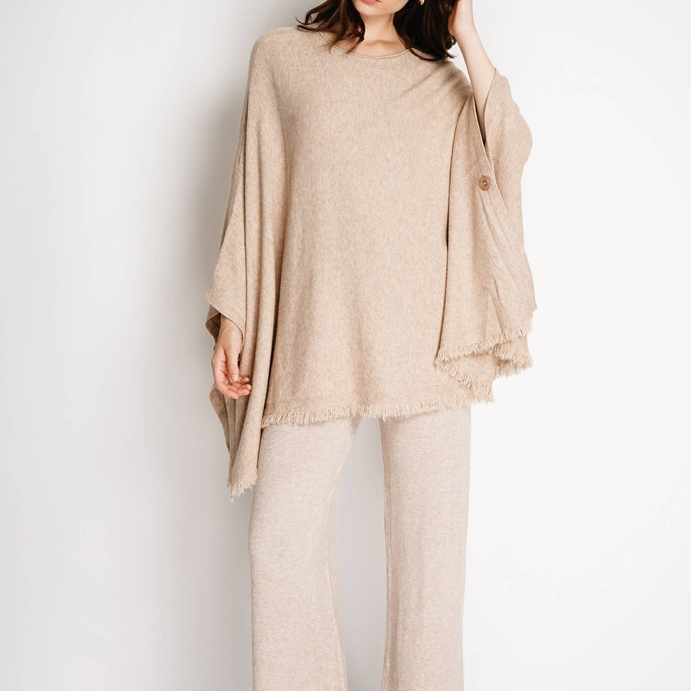 
                  
                    NOELINE - Oversized poncho sweater 25220 - Pink Pig
                  
                