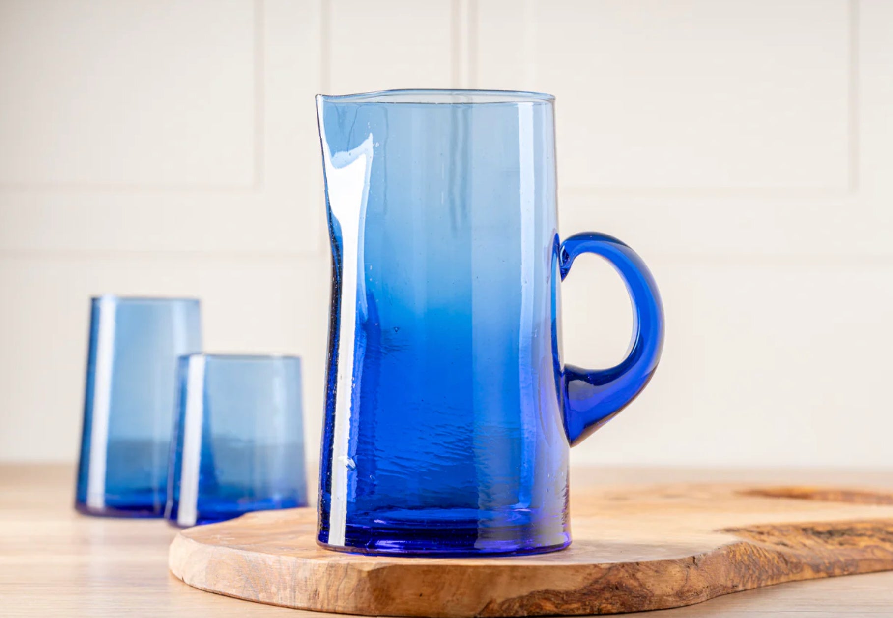 Moroccan Hand-Blown Pitchers