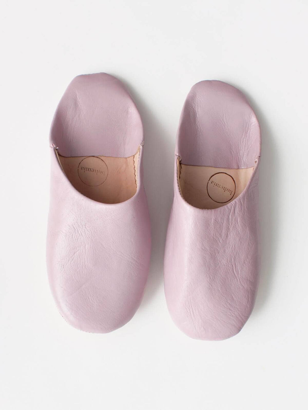 Bohemia Design - Moroccan Babouche Basic Slippers, Vintage Pink - Pink Pig