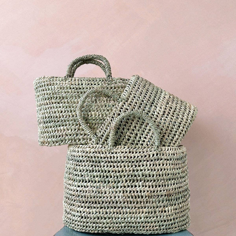 
                  
                    Bohemia Design - Oval Open Weave Nesting Baskets - Pink Pig
                  
                