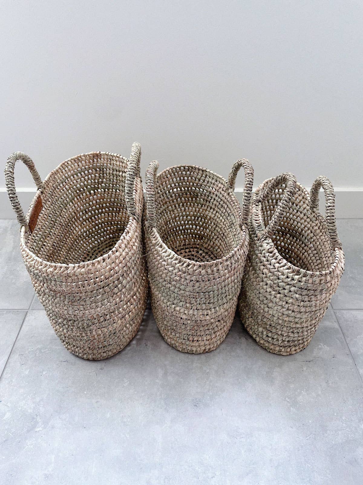 
                  
                    Bohemia Design - Oval Open Weave Nesting Baskets - Pink Pig
                  
                