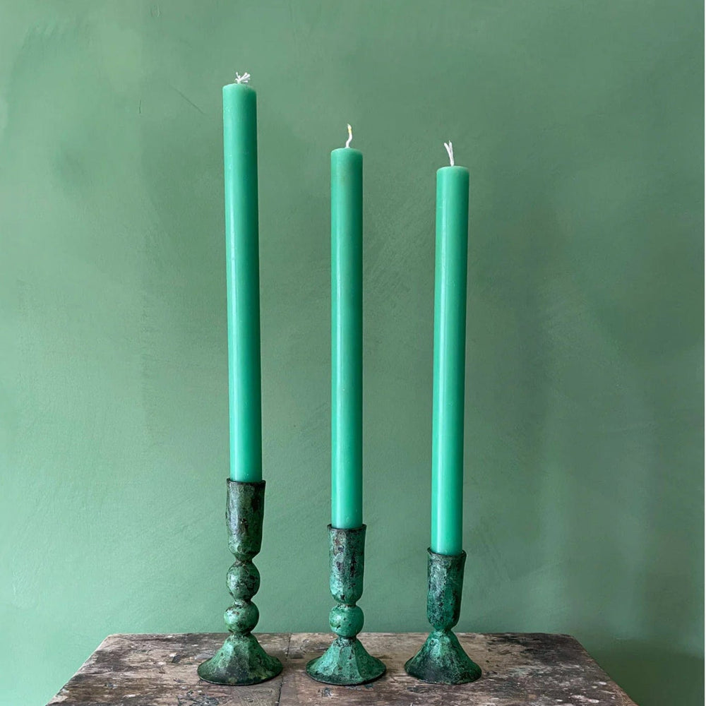 
                  
                    Verdigris Candle Holders - Pink Pig
                  
                