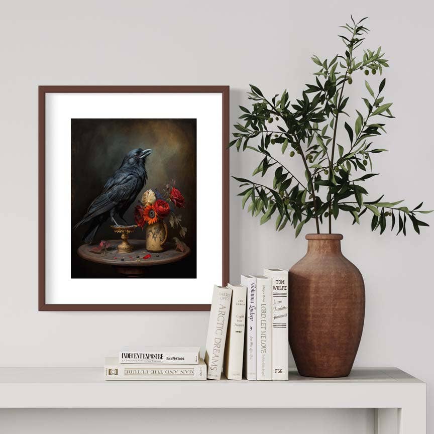 
                  
                    Salty Alyce - Black Raven Still life Painting Wall Art AS164 Salty Alyce
                  
                