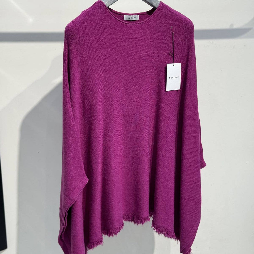 
                  
                    NOELINE - Oversized poncho sweater 25220 - Pink Pig
                  
                
