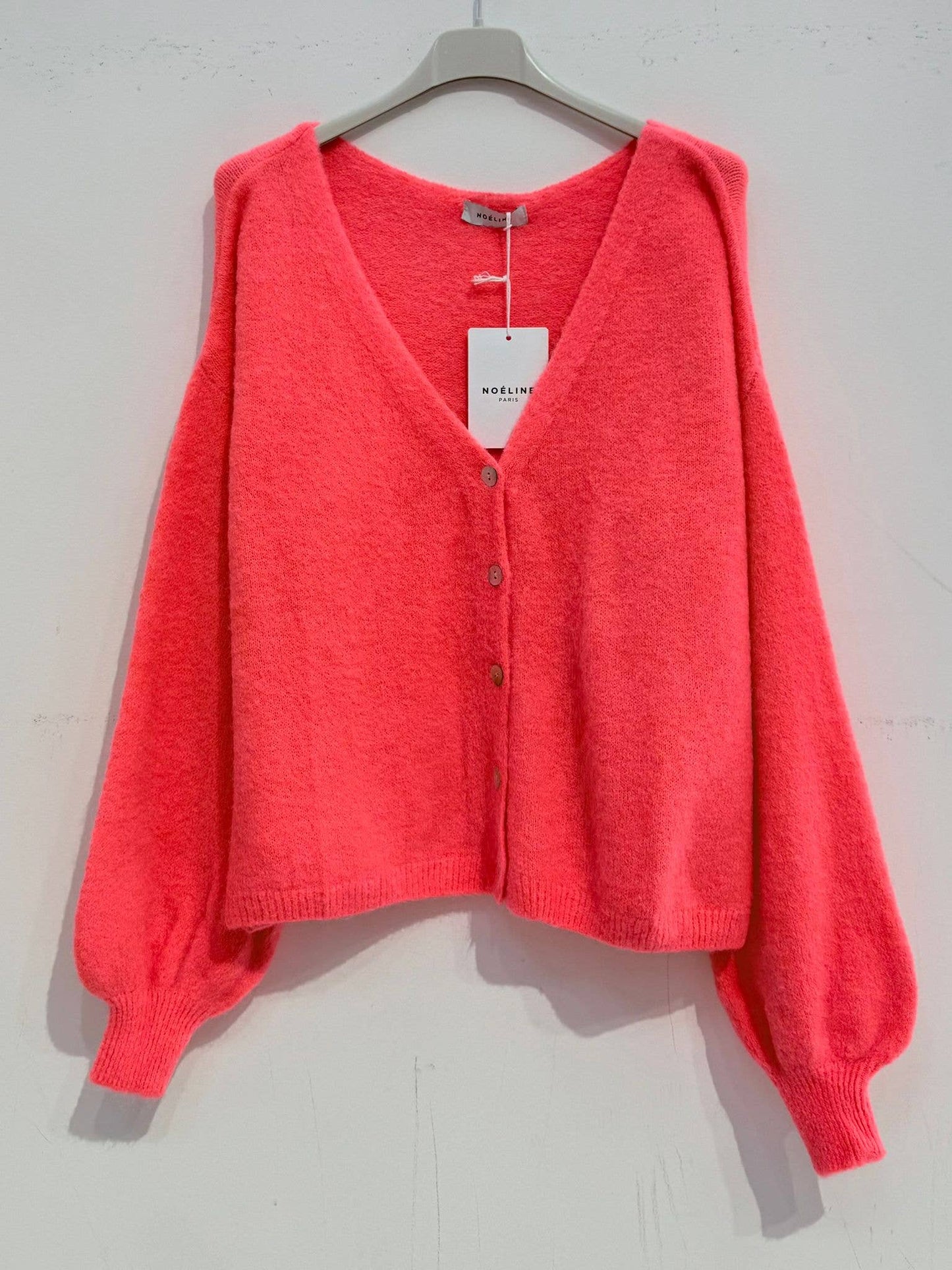 NOELINE - Superfine alpaca vest 7651 - Pink Pig