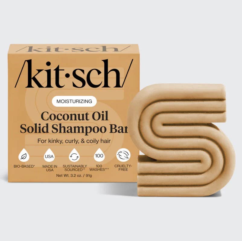 KITSCH - Coconut Oil Shampoo Bar for Dry Damaged Hair Beauty & Fragrance KITSCH