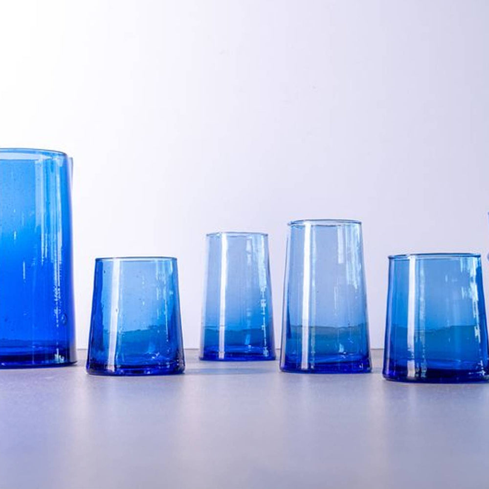 
                  
                    Verve Culture - Moroccan Cone Glassware Small - Blue
                  
                