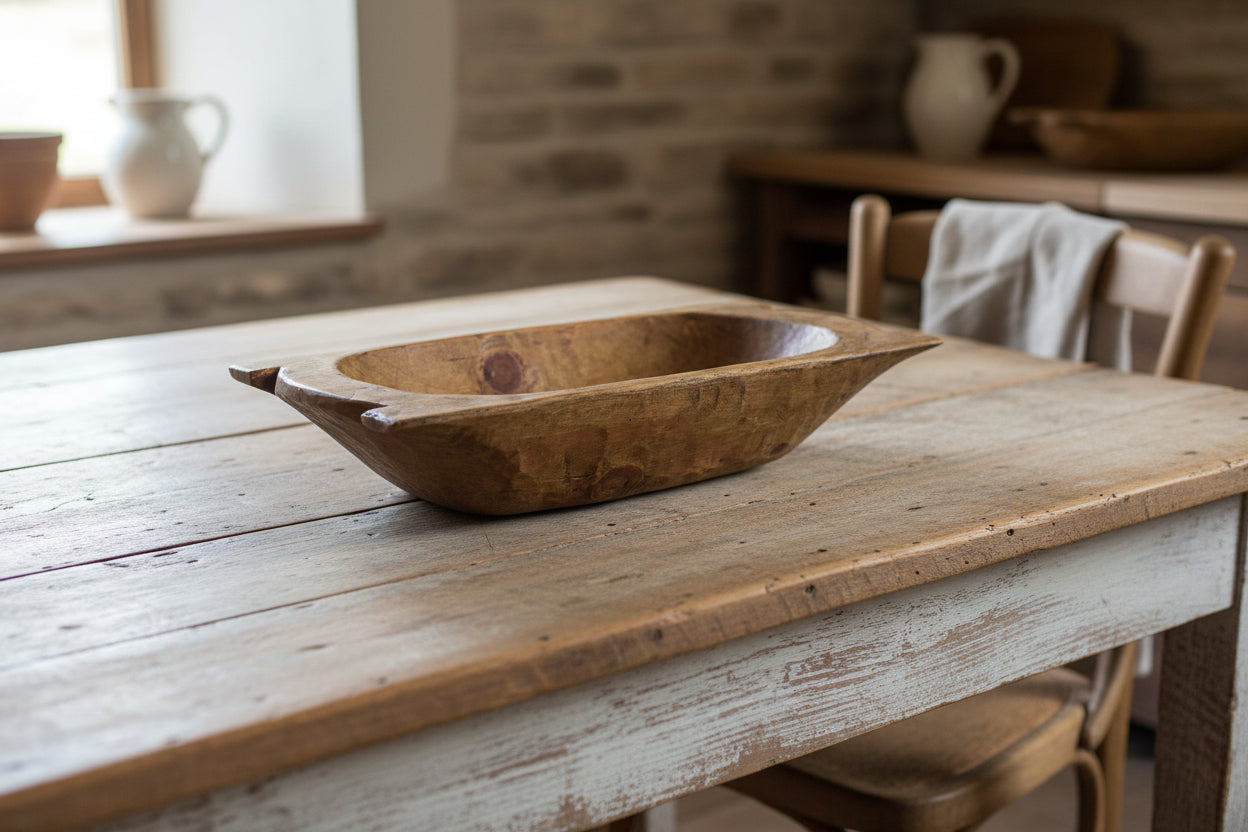 Eurotrenchy Small Dough Bowl-Saranda Decorative Bowls My Amigos Imports