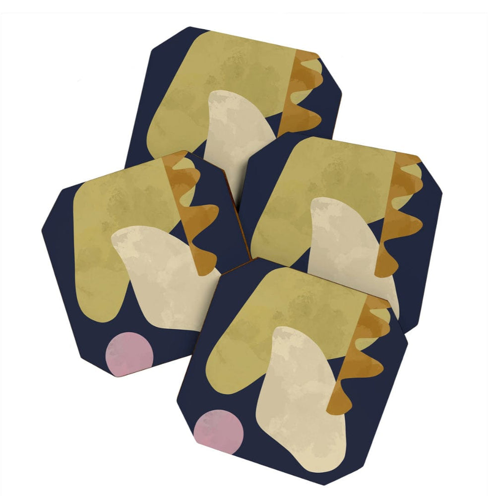 Tuileries Modern Coaster Set - Pink Pig
