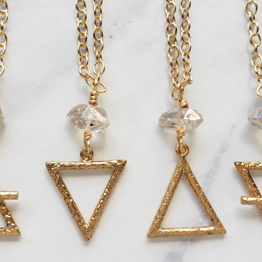 
                  
                    Dreamers of Dreams Gold Alchemy Element Necklaces Fire Water Air Earth 1.5 Inch Pendant Adjustable 14k Gold Plated Cable Chain 20 Inch Long - Pink Pig
                  
                