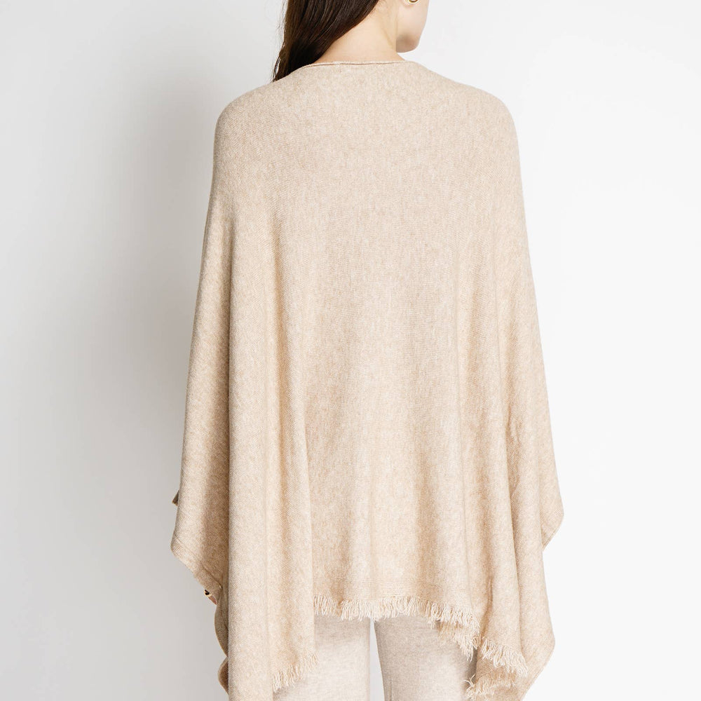 
                  
                    NOELINE - Oversized poncho sweater 25220 - Pink Pig
                  
                