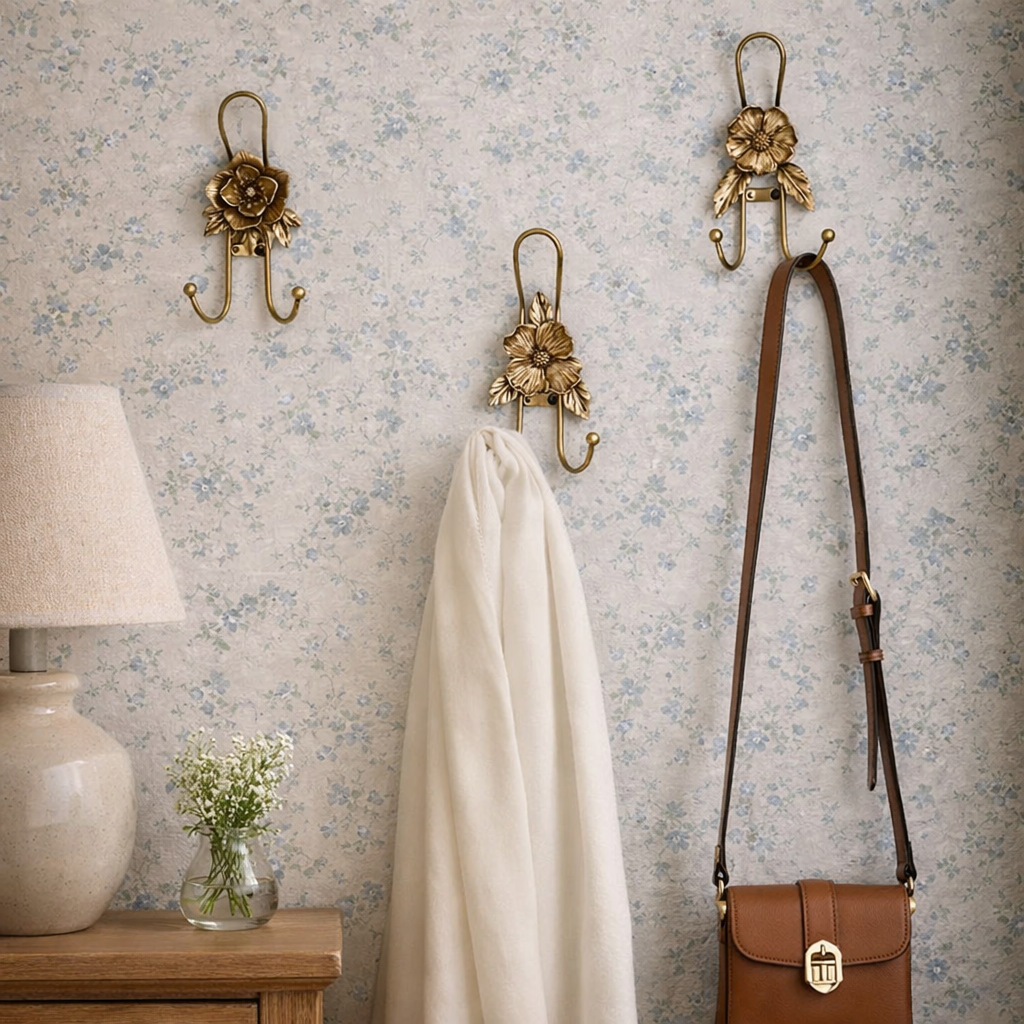 Vagabond Vintage - IRON FLOWER HOOK WALL DECOR Vagabond Vintage