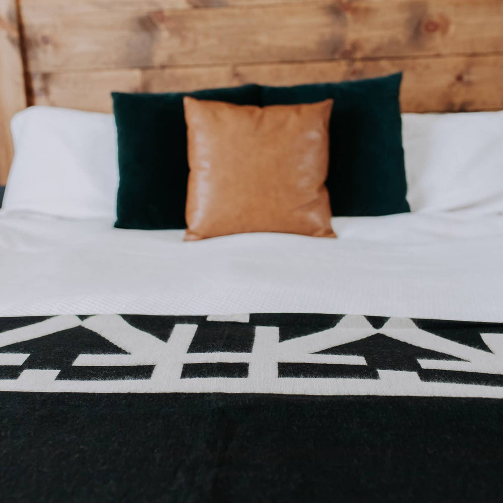 
                  
                    Beyond Borders Collective | Artisan-Made Blankets & Throws - Destino Blanket - Natural / Black | Fall Decor - Pink Pig
                  
                