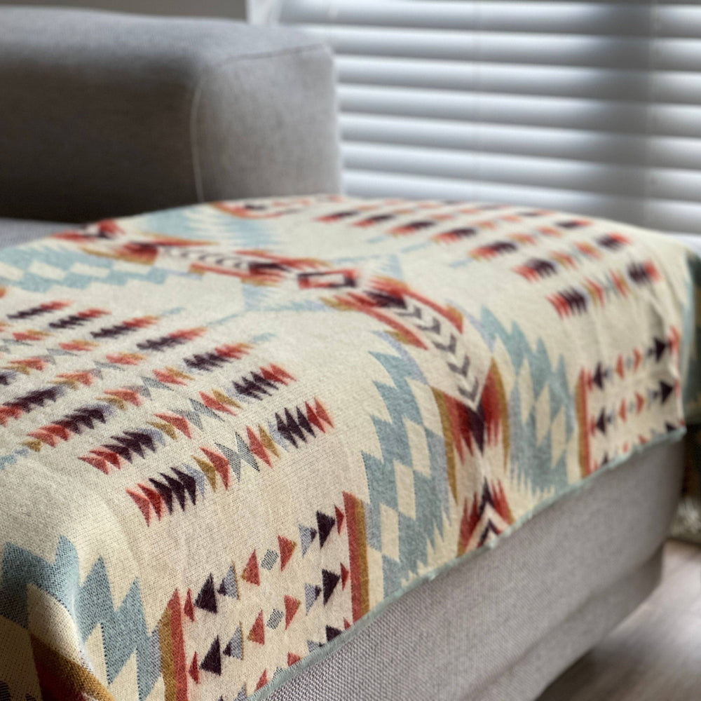 
                  
                    Beyond Borders Collective | Artisan-Made Blankets & Throws - Secoya Throw - Vibrant Mint | Fall Decor - Pink Pig
                  
                