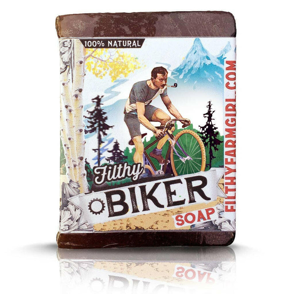 Filthy Farmgirl Filthy Mountain Biker Soap Natural Ingredients Cleanse Dirt Removal - Pink Pig