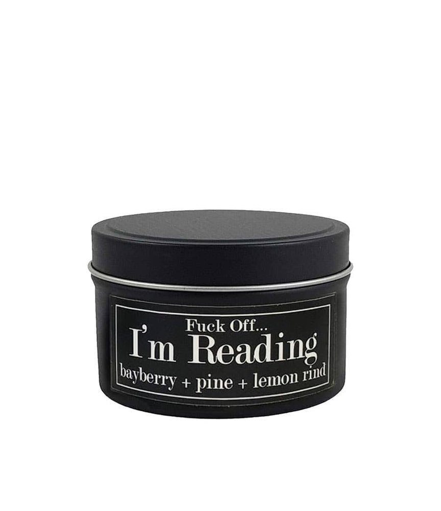 
                  
                    F...Off I'm Reading Bayberry + Pine 4oz Soy Candle - Pink Pig
                  
                