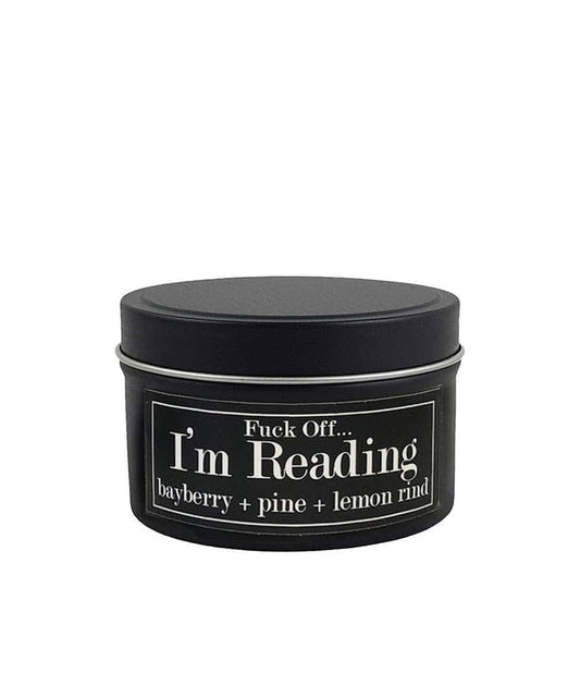 F...Off I'm Reading Bayberry + Pine 4oz Soy Candle - Pink Pig