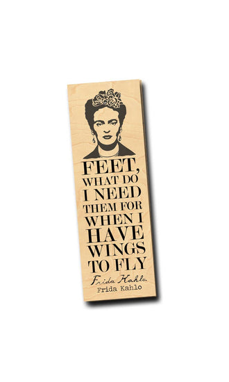 Fly Paper Products - Frida Kahlo "Wings to Fly" Bookmark - Pink Pig