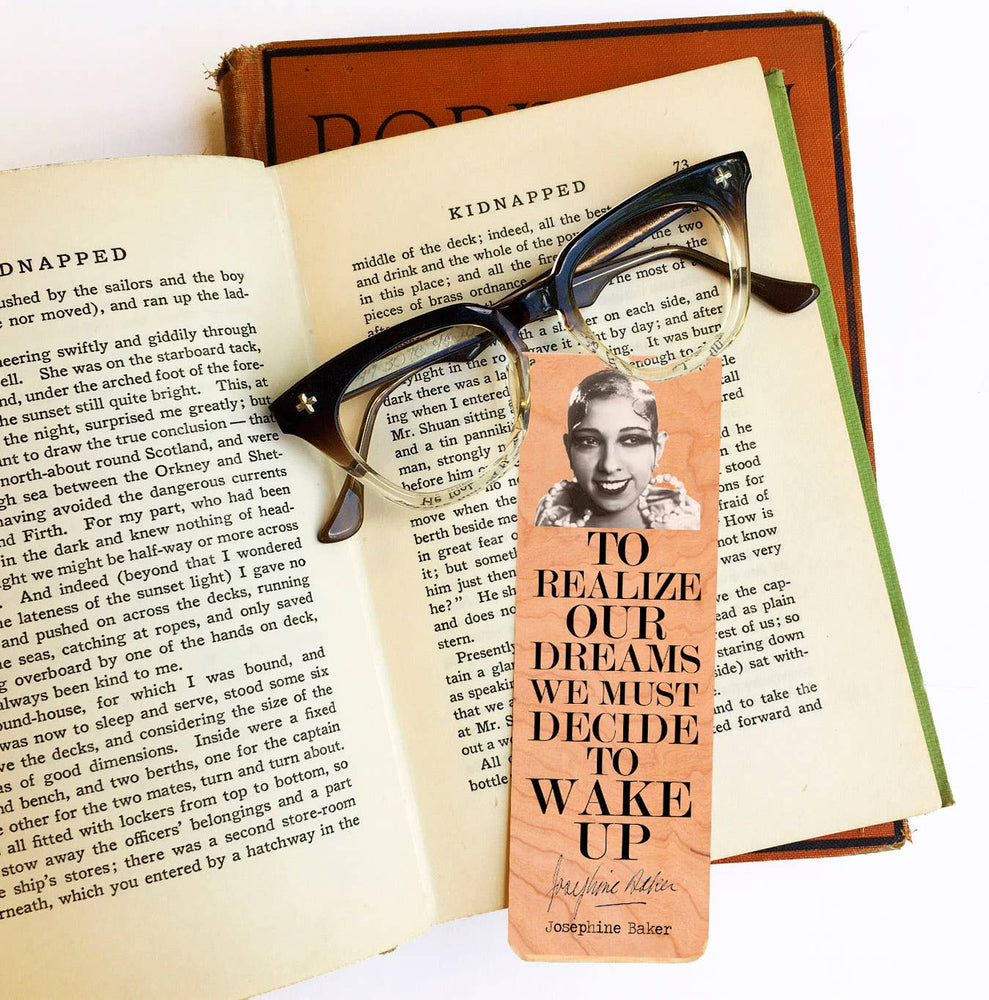 
                  
                    Fly Paper Products - Josephine Baker "Realize our dreams" Bookmark - Pink Pig
                  
                