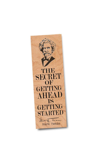 Fly Paper Products - Mark Twain "Getting ahead" Literary Bookmark - Pink Pig