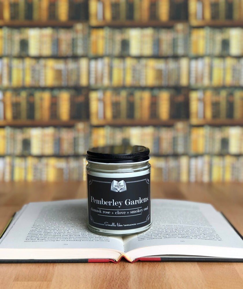 
                  
                    Fly Paper Products - Pemberley Gardens Literary 9oz Glass Soy Candle - Pink Pig
                  
                