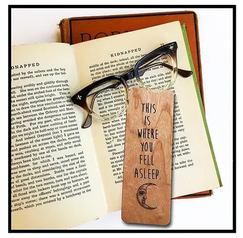 
                  
                    Fly Paper Products - This Is Where You Fall Asleep Bookmark - Pink Pig
                  
                