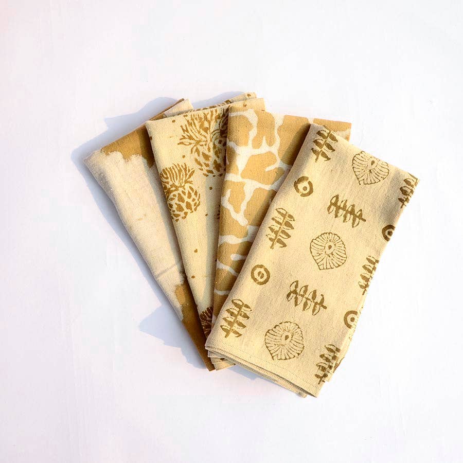 
                  
                    Ichcha - Sustainably Made Mix Match Cotton Napkins (Set of 4) |Soleil - Pink Pig
                  
                