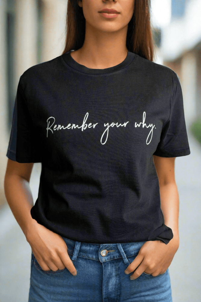 Know Purpose - Remember Your Why Tee - Pink Pig