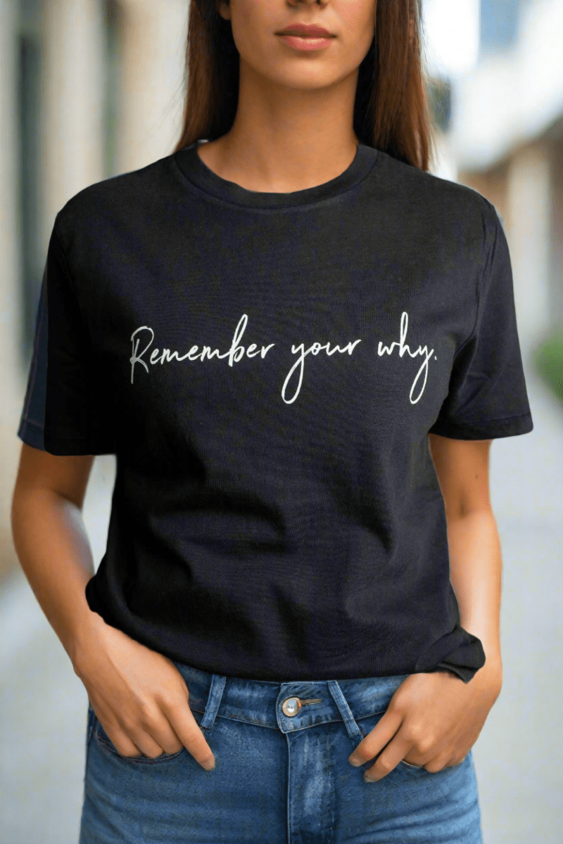 Know Purpose - Remember Your Why Tee - Pink Pig